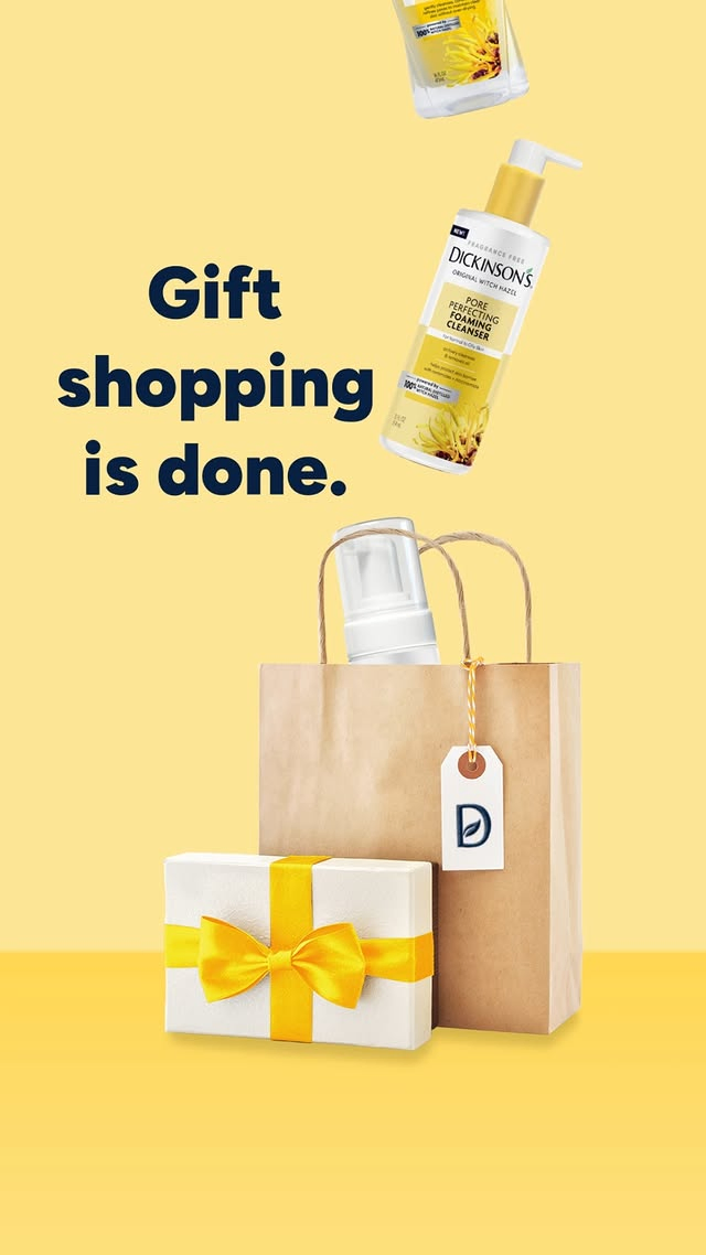 Them: “Gifting is hard.”
Us: www.dickinsons.com

—xoxo

#Holidays #HolidayGifts #Dickinsons #SkincareGifts #WitchHazel