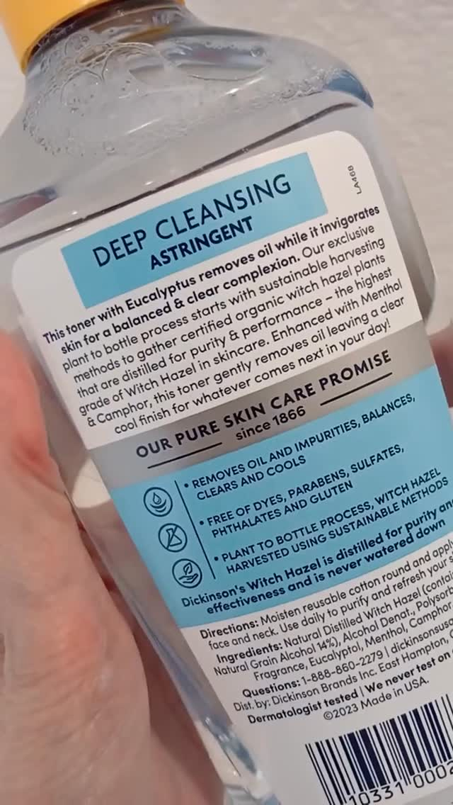 Another Skincare Soulmate ambassador spotlight! 🩷 @patti.littrell showing the ingredients of our Deep Cleansing Astringent and #WitchHazel is #1! True love is never watered down. xoxo

🤔 Have you applied to be an ambassador yet?! Check the link in our bio to sign up!

#skincare #FacialToner #WitchHazel #ShowerRoutine #HygieneRoutine #Dickinsons #WitchHazelIngredientChallenge