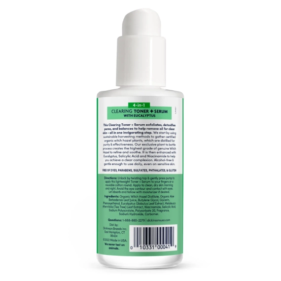 Clearing Toner + Serum with Eucalyptus - View 2